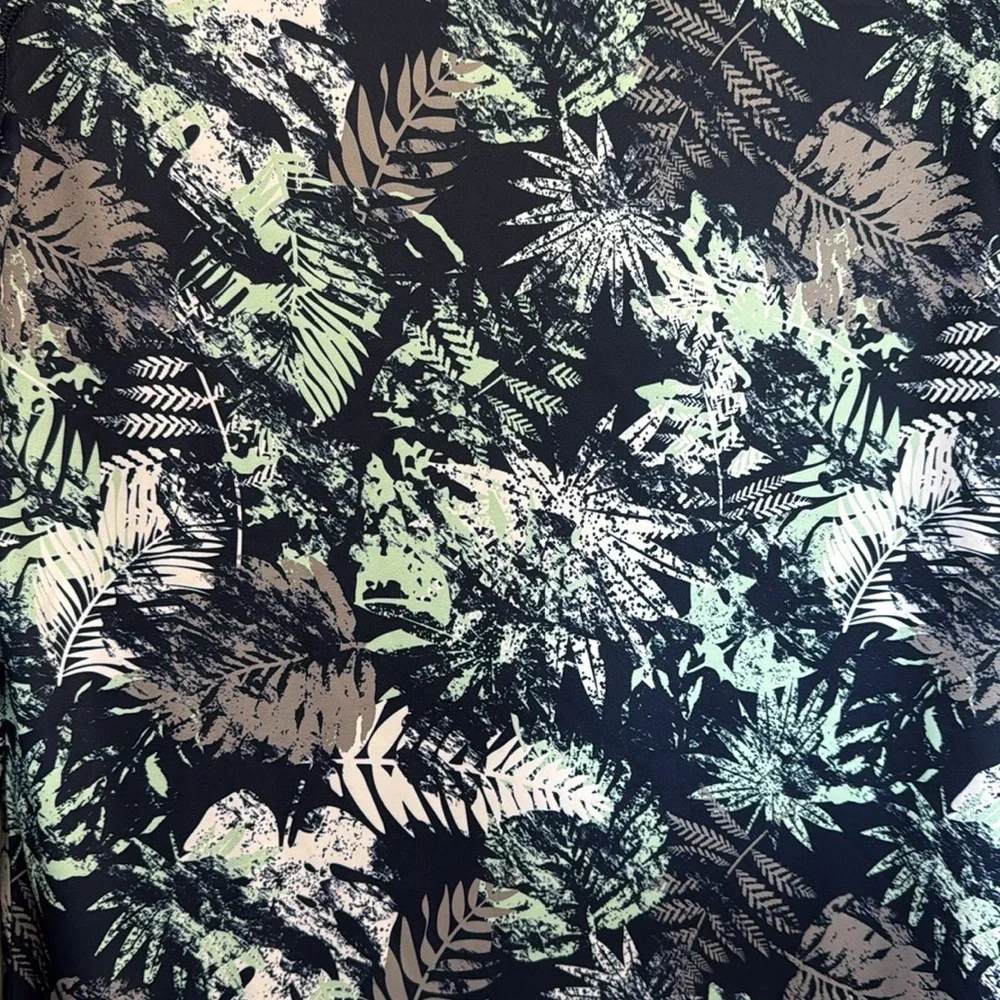 Tropical Print Long Sleeve Swim Coverup - Picture 5 of 5